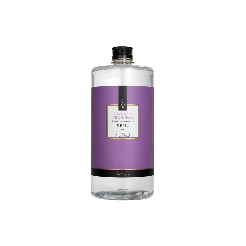 Agua Perfumada Refil 1L Lavanda Francesa Via Aroma