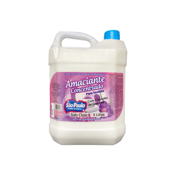 Amaciante De Roupas 5Lts Baby Clean Concentrado Qsp